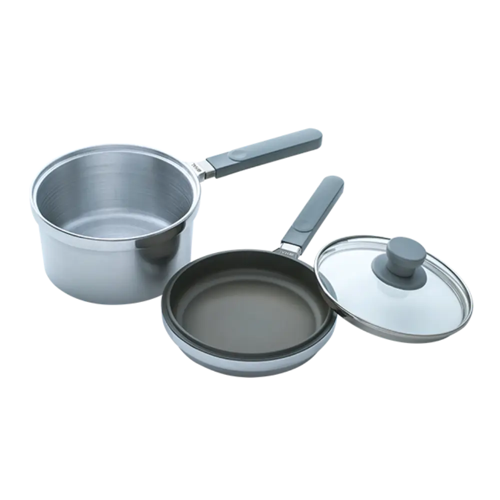 #片手無水鍋とガラスフタの3点セット　未使用 HAL片手無水鍋 - Kanaete(カナエテ) - アイデアをカタチにする