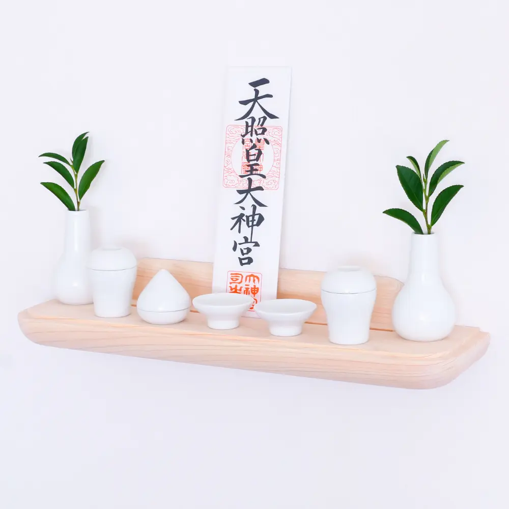 神棚】かみさまのたなM みくまり神具セット - Kanaete(カナエテ