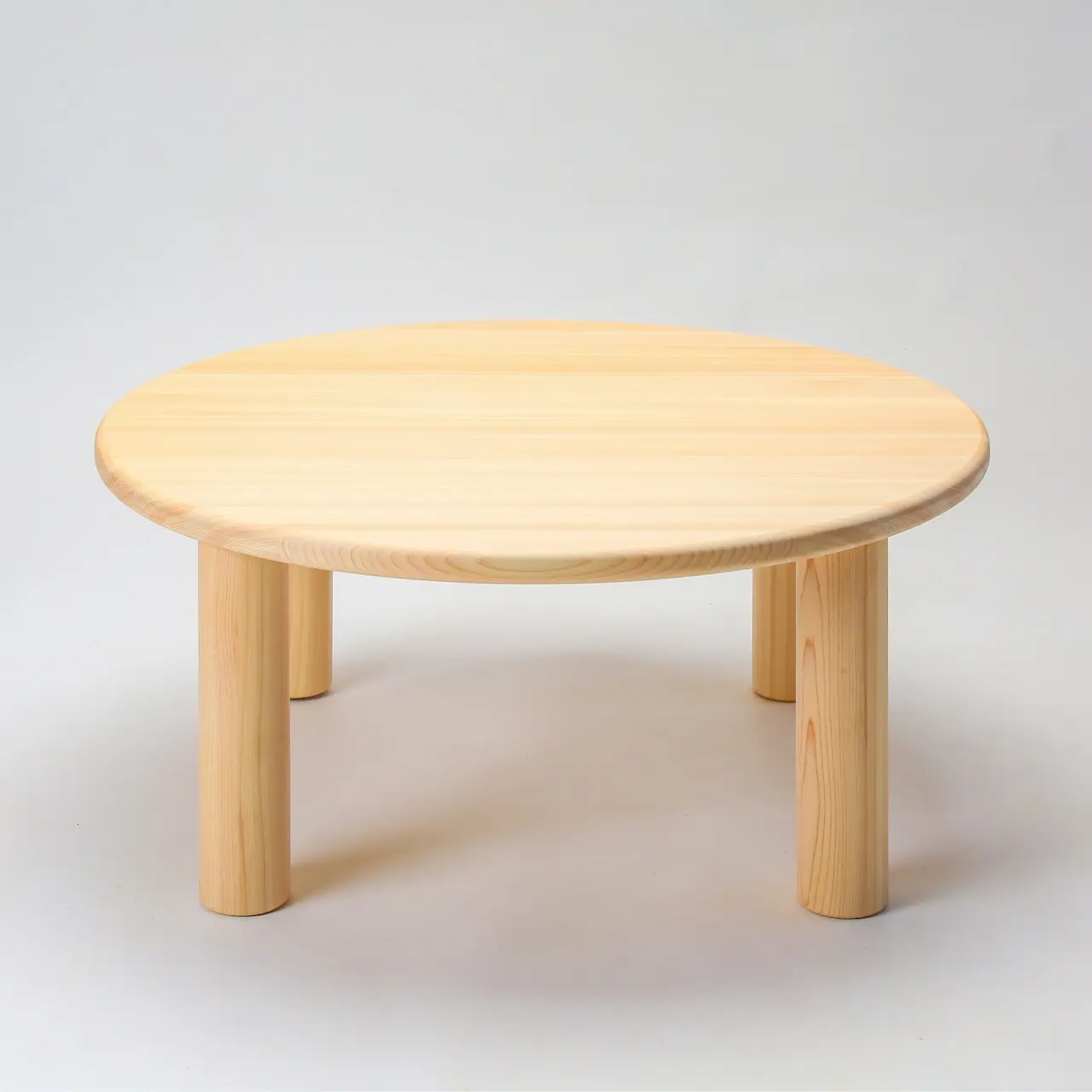ヒノキのまんまるちゃぶ台 - Kanaete(カナエテ) - アイデアをカタチに