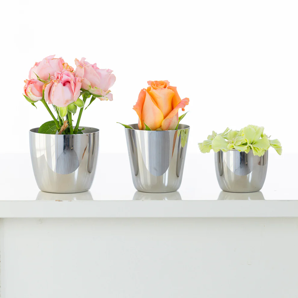 Planter cover Mirror finish SET - Kanaete(カナエテ) - アイデアを