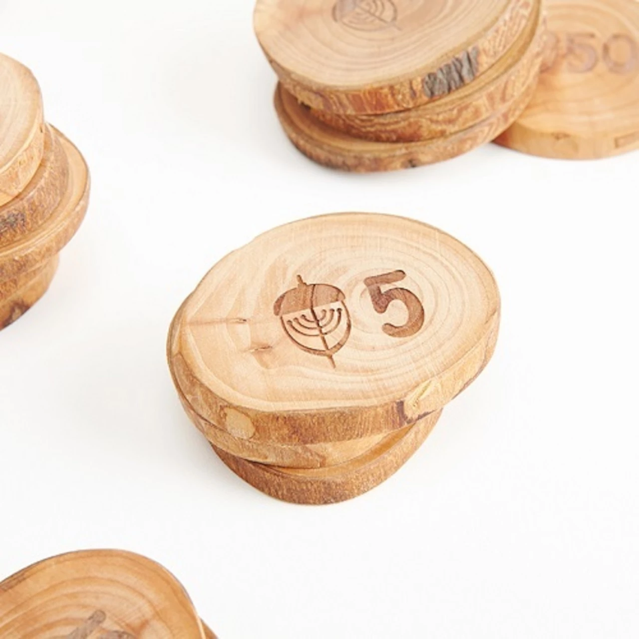 森のごっこコイン（３６枚セット） - Kanaete(カナエテ) - アイデアをカタチにするものづくりWEBサービス