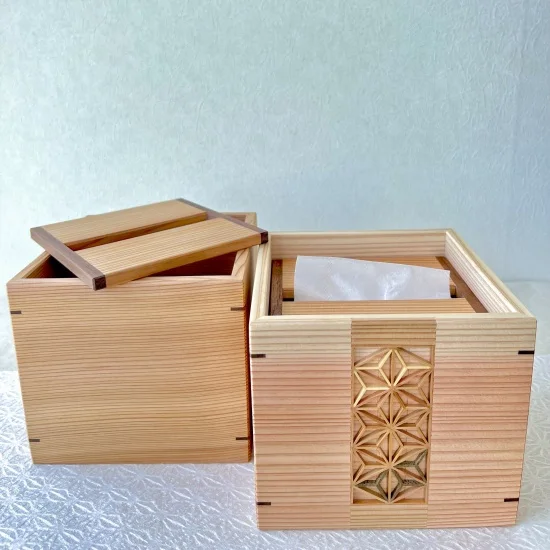 ハーフサイズ ティッシュBOX 組子細工 - Kanaete(カナエテ