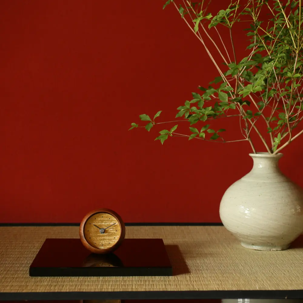 はなもっこ置き時計 摺箔 金 - Kanaete(カナエテ) - アイデアをカタチ