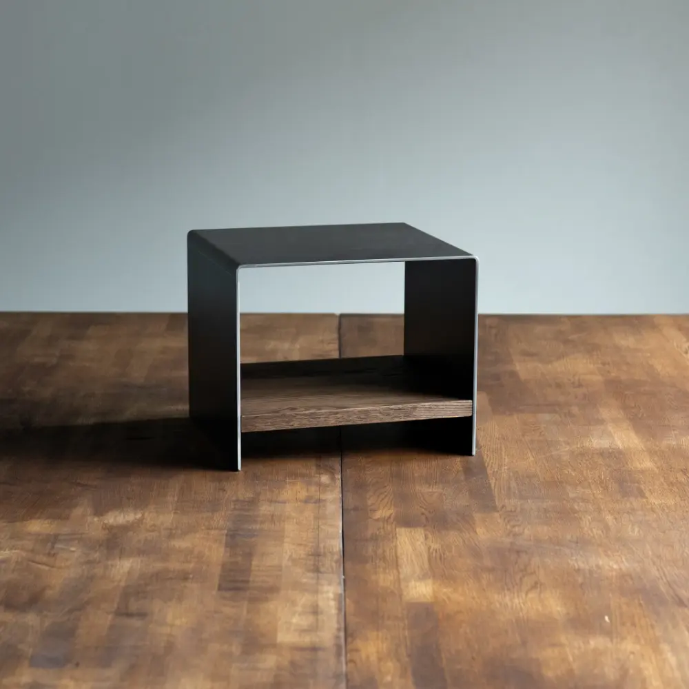wood×iron サイドテーブル IRON & WOOD BOX ＜鉄と木の箱＞ - Kanaete(カナエテ