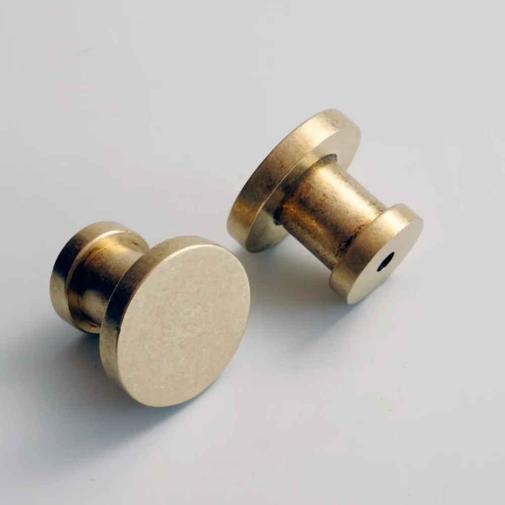 Brass leather knob handle - Kanaete(カナエテ) - アイデアをカタチに