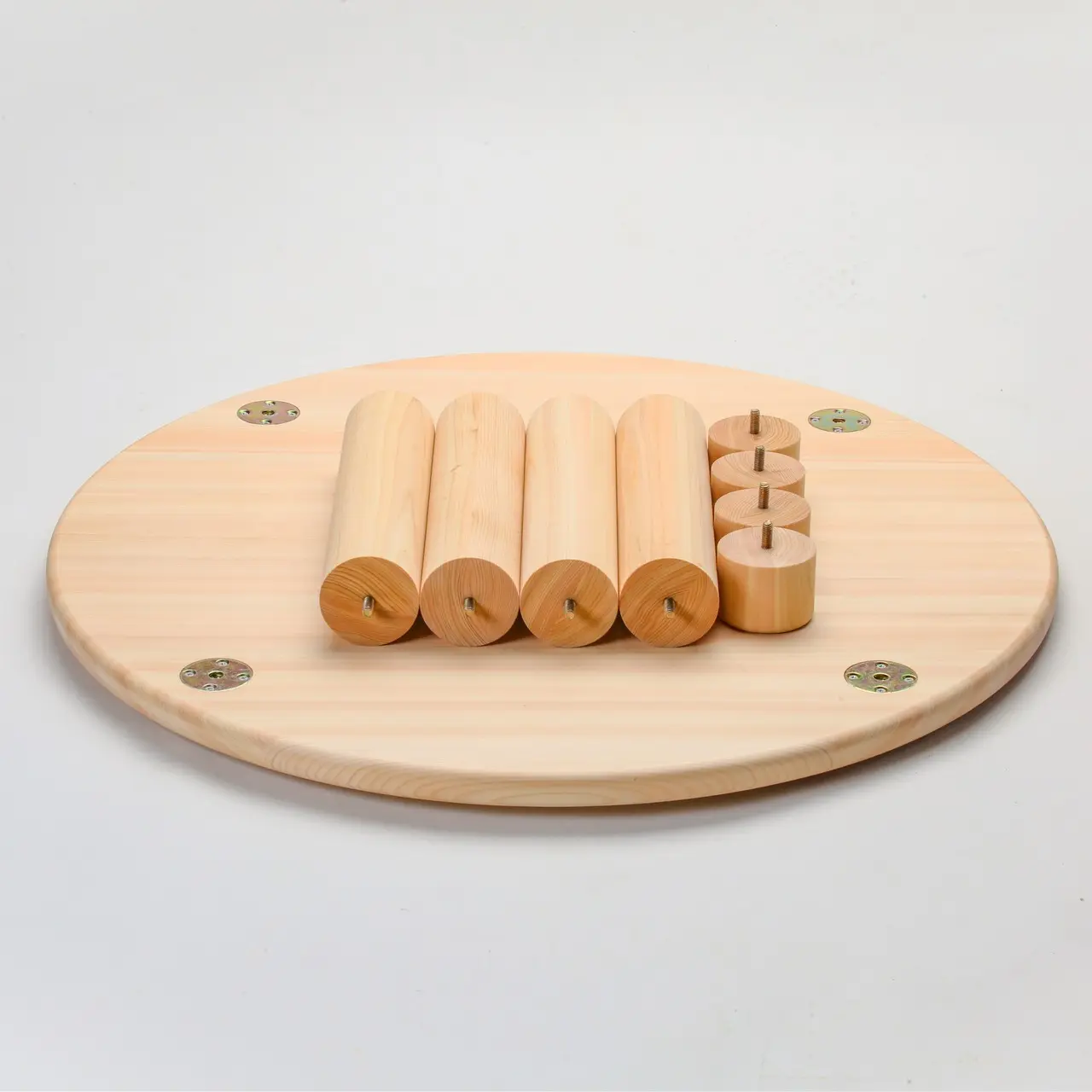 ヒノキのまんまるちゃぶ台 - Kanaete(カナエテ) - アイデアをカタチに