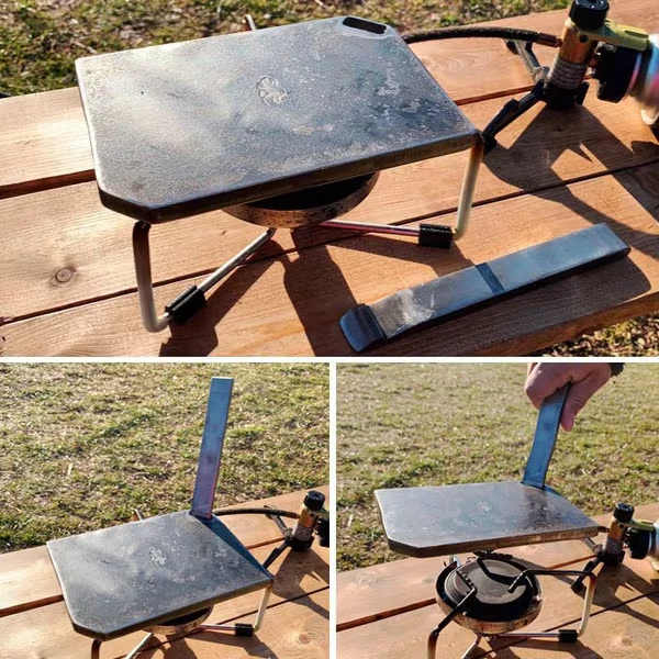 MAJIN 極厚　鉄板10mm ソロ用取っ手付き アウトドアショップ・パーマーク｜新潟・長岡アウトドア専門店