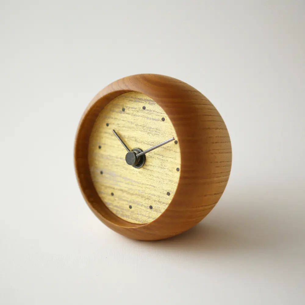 はなもっこ置き時計 摺箔 金 - Kanaete(カナエテ) - アイデアをカタチ