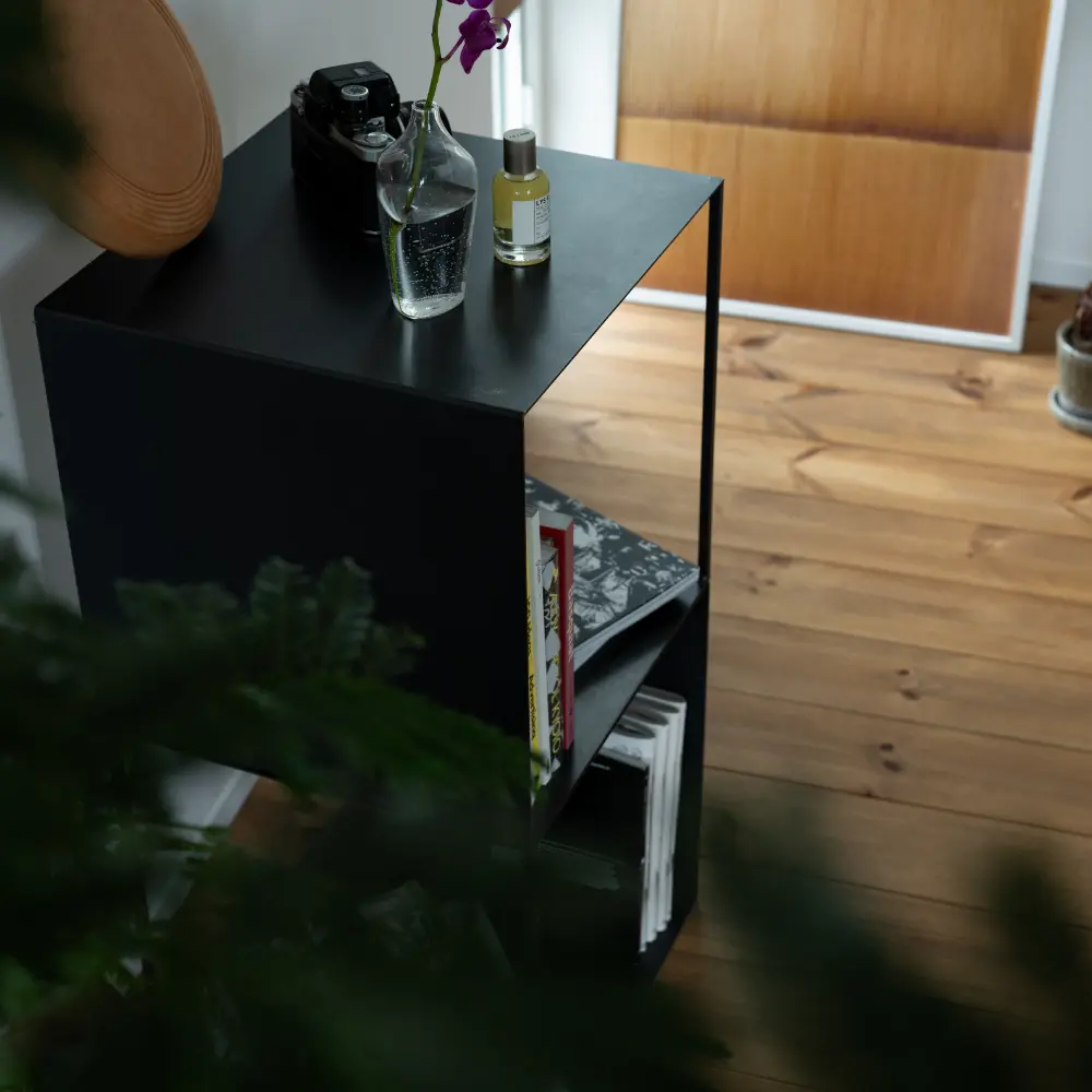 【黒皮アイアンシェルフ】ＤＩＹ組み立て式 □□黒皮鉄 アイアンラック □□ おしゃれキャンプ アイアン家具