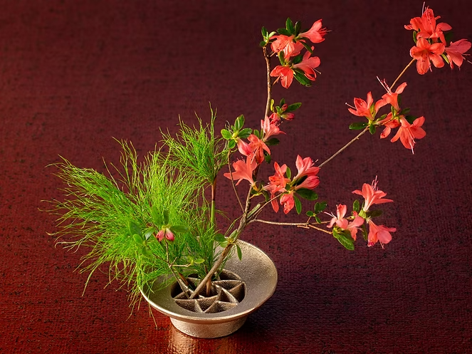 花器・剣山受け付き 花道セット 白磁 金彩 5点まとめ 針のない剣山 Flower garden - Kanaete(カナエテ) - アイデアをカタチ