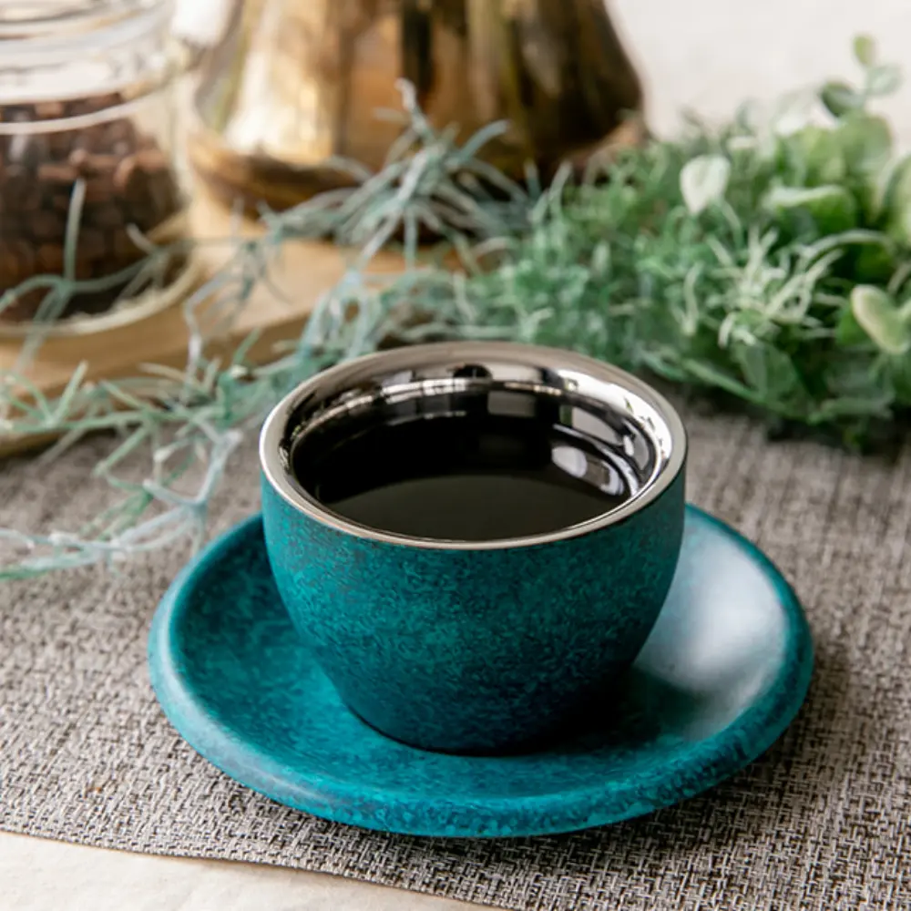 イタリアアンティーク｜SICのカップ（2個セット） ORI-EN 二重ラテカップ・ソーサーセット - Kanaete(カナエテ