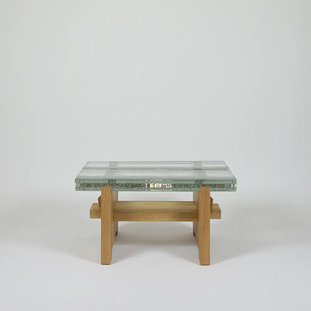 SOLID GLASS LOW TABLE W.600 - Kanaete(カナエテ) - アイデアをカタチ