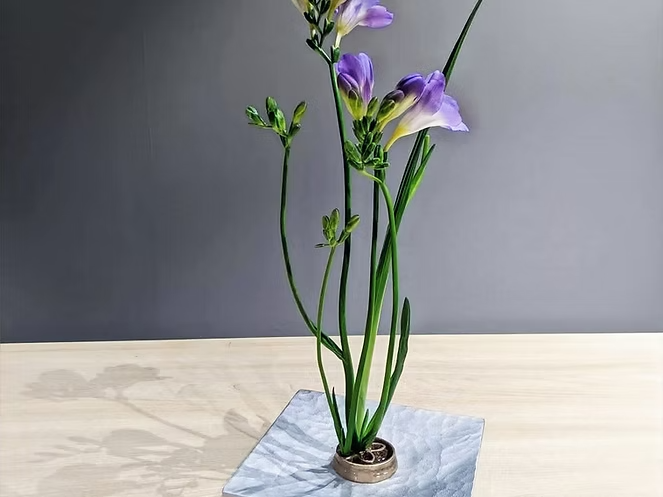 いにしえの記憶　Vol.２花器 針のない剣山（S）＋Kamahachi plate（L）セット - Kanaete(カナエテ