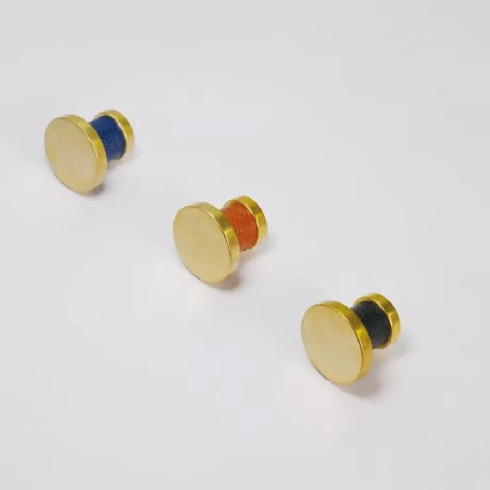 Brass leather knob handle - Kanaete(カナエテ) - アイデアをカタチに