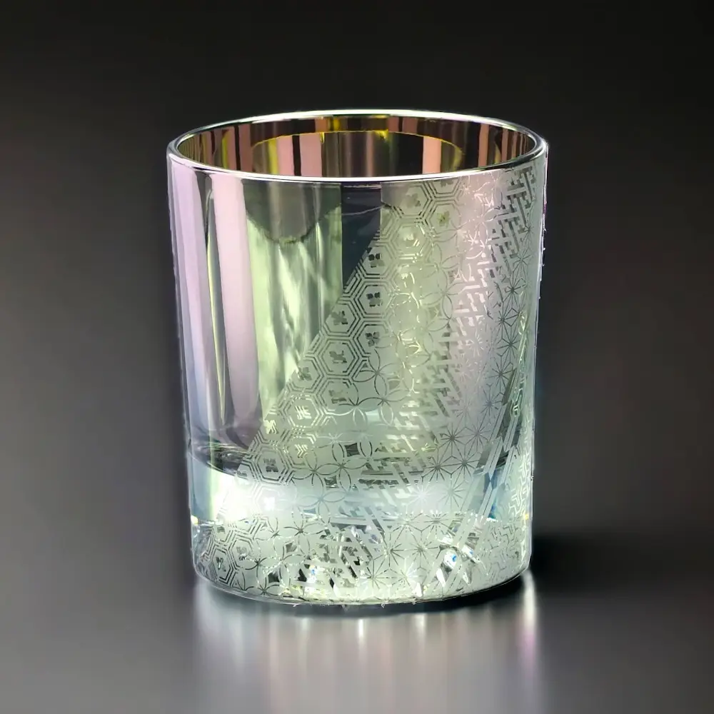 月翔／ロックグラス／210ml／日本伝統文様 - Kanaete(カナエテ