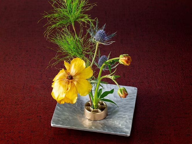 針のない剣山（S）＋Kamahachi plate（L）セット - Kanaete(カナエテ